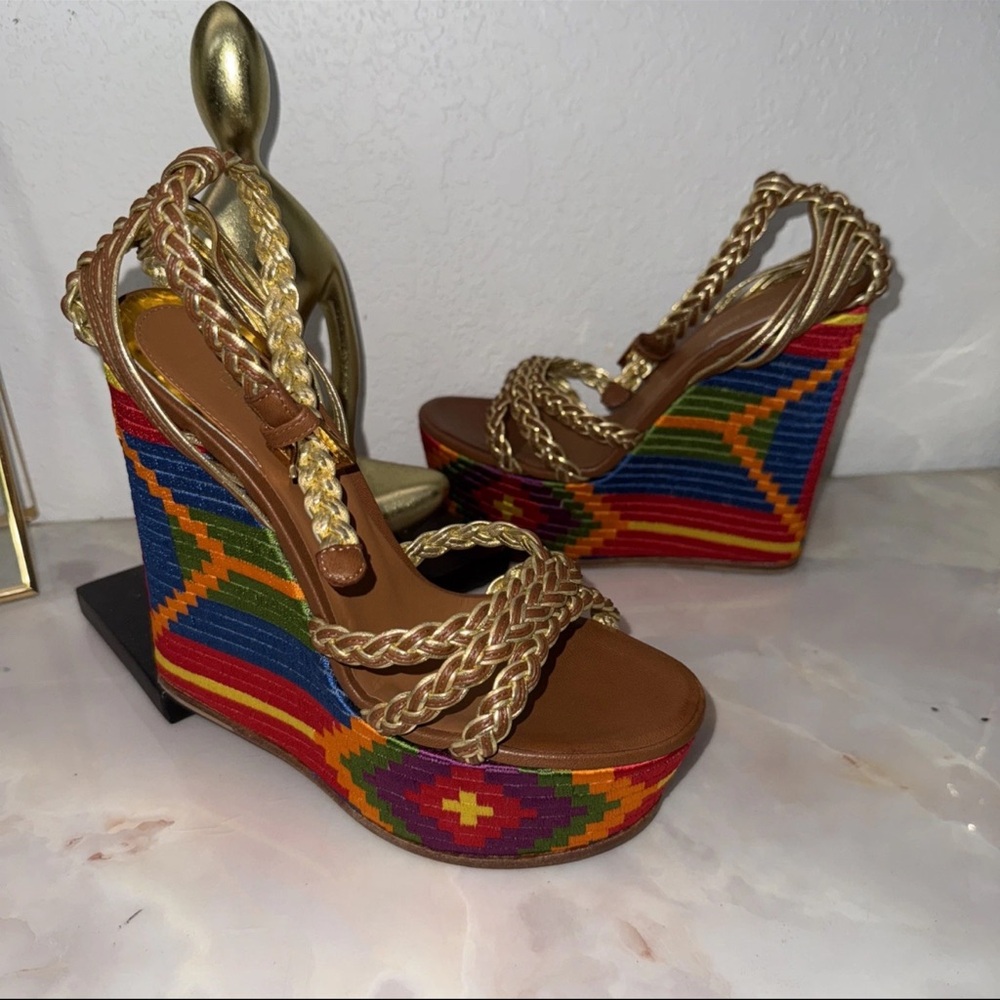 Roberto Cavalli wedges size 36.5
